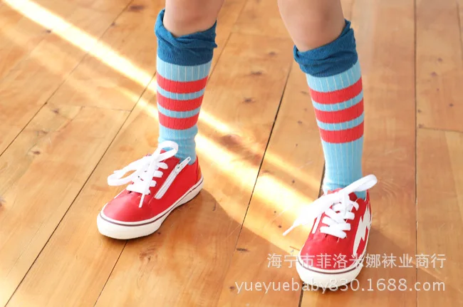 Spring And Autumn New Products Large Flounced Thin Stripes Western Style Men And Women Children Tube Socks