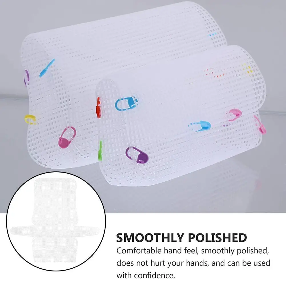 Plastic Mesh Cloth For Bag Making Diy Handcraft Bags Latch Hook Bag Made Plastic Grid Hook