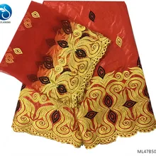 LIULANZHI Африканский базин ткани красный базин riche с бисером высокое качество вышивка хлопок broderie базин для платья ML47B50