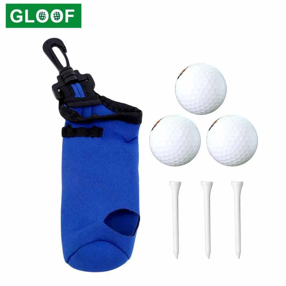 GolfBallBagHolderClipMiniGolfBallHolderPouchBeltClipGolfers