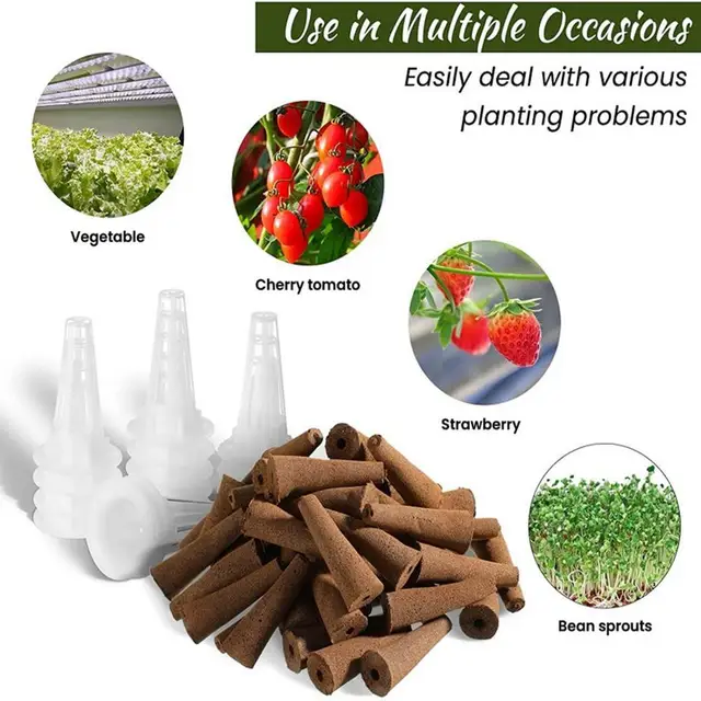 Seed Pod Kosarak - Növényi Vetőmag -Starter Készlet Hidroponikus Növekvő Szivacsok Termesztése A Indulásához (50 P - Image 5