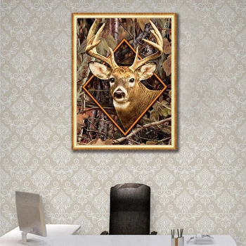 

Deer Full Display Square/Round Animal 5D Diamond Painting Diamond Embroidery Cross Stitch Rhinestone Picture Diamont Home Decor