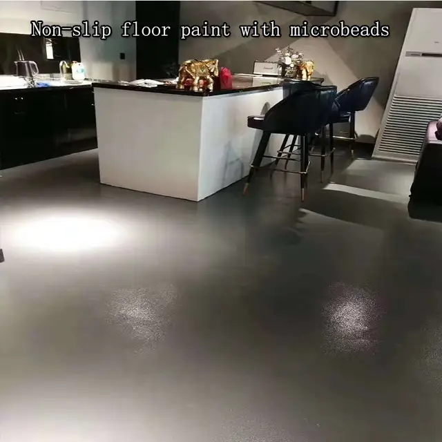 Epoxy Resin Non Slip Floor Paint With Microbeads Ground Painting