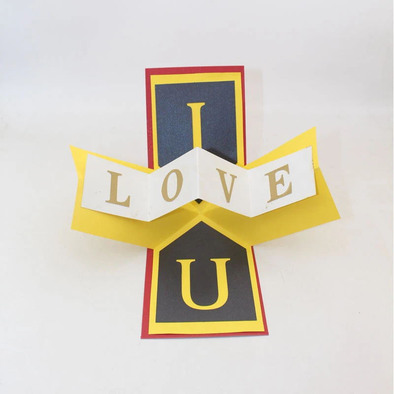  3D Handmade I Love You Paper Invitation Greeting Cards PostCard Valentine's Day Wedding Party Mothe - 4.00031E+12