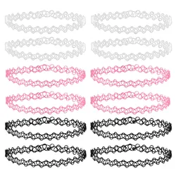 Vintage Stretch Choker Necklace Set - Retro Gothic Elastic Necklaces (I)