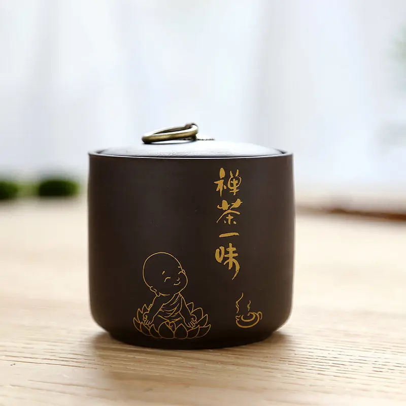 

Purple Clay Tea Consister Tea Cans Storage Jar Seal Cans Tea Box China Traditional Tea Jar New Tea Cake With Cover Tea Cans Gift