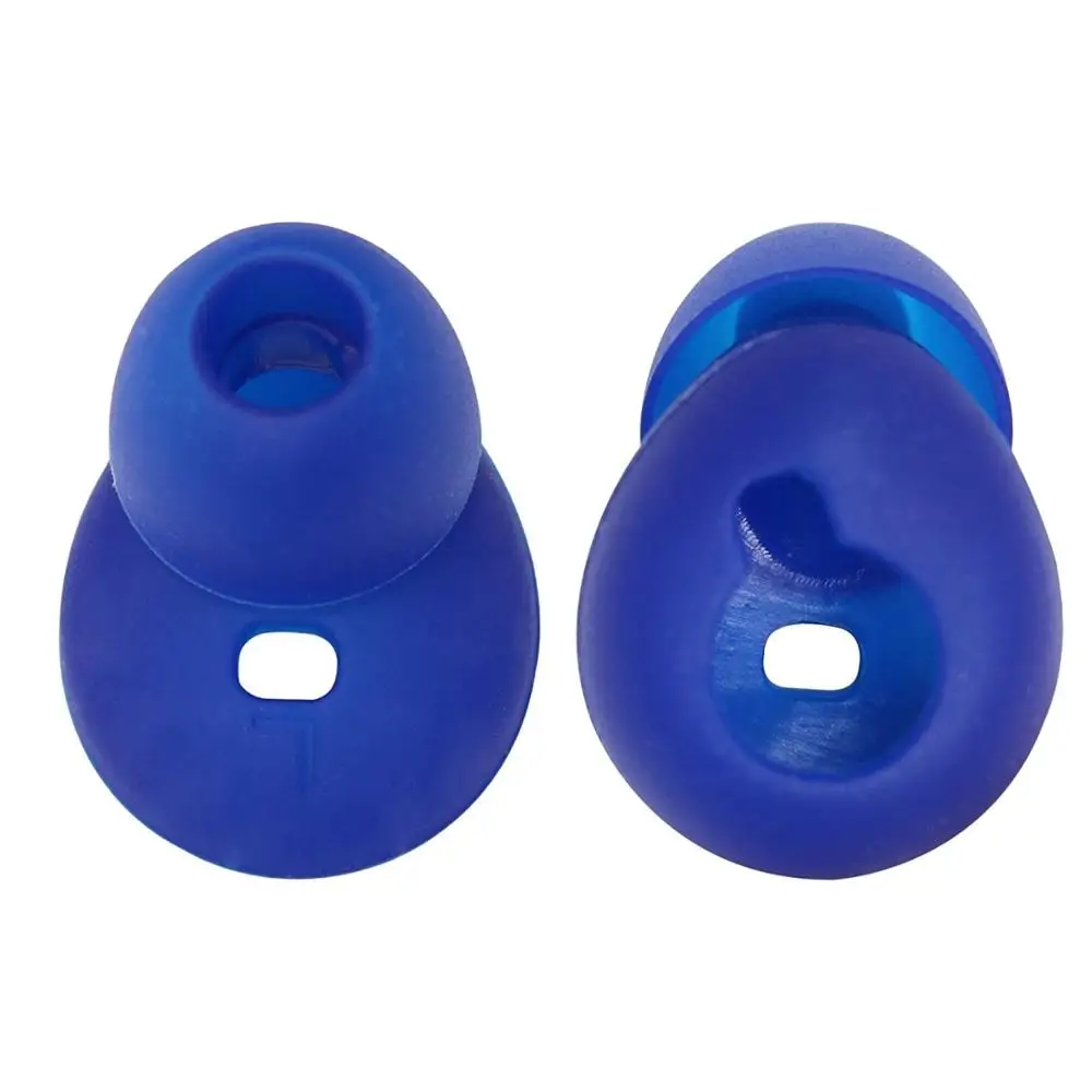 blue VEKEFF 1 пара амбушюр ушные вкладыши гелевые наушники для samsung gear Circle SM-R130 наушники - Цвет: blue