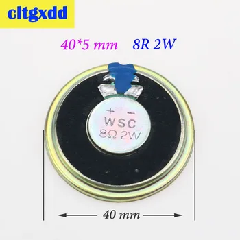 

cltgxdd 20pcs/lot DIY Speaker Buzzer New Ultra-thin Mini speaker 8 ohms 2 watt 2W 8R speaker Diameter 40MM 4CM thickness 5MM