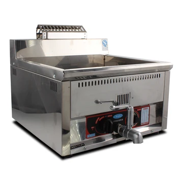 

Malupin MLP-15L LPG 1 tank gas fryer 15 liters with oil drainer temperature control thermostat stainless steel fries deep fryer