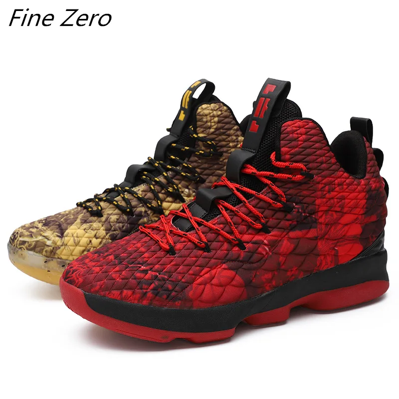 High-top Lebron High Quality Basketball Shoes Men Women Breathable Basketball Sneakers Anti-skid Athletic Outdoor Sport Shoes