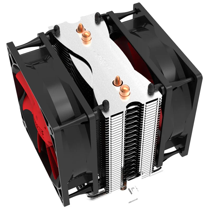 Pccooler cpu охлаждение с двойным 8 см вентилятором для AMD и Intel платформы высокой производительности