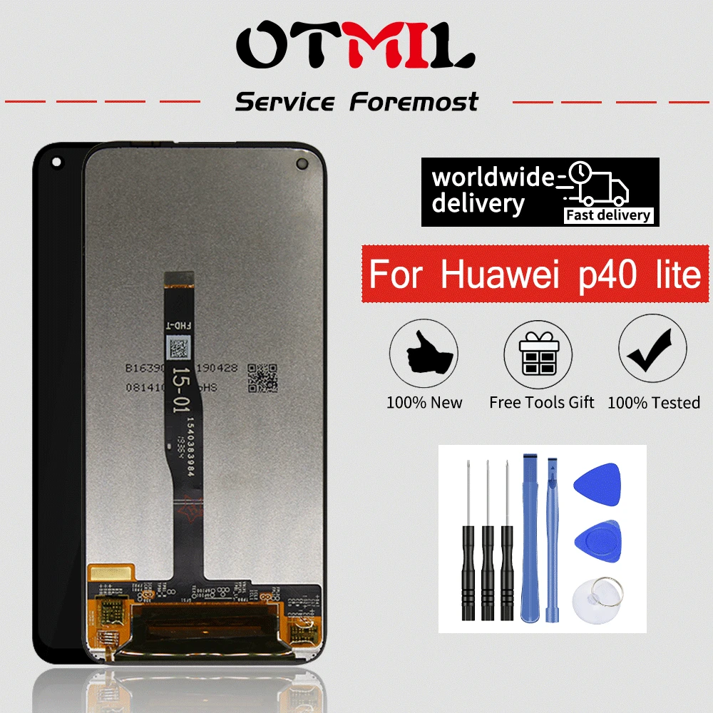 Оригинальный OTMIL 6 4 "для Huawei P40 Lite ЖК-дисплей экран дисплей Сенсорная панель
