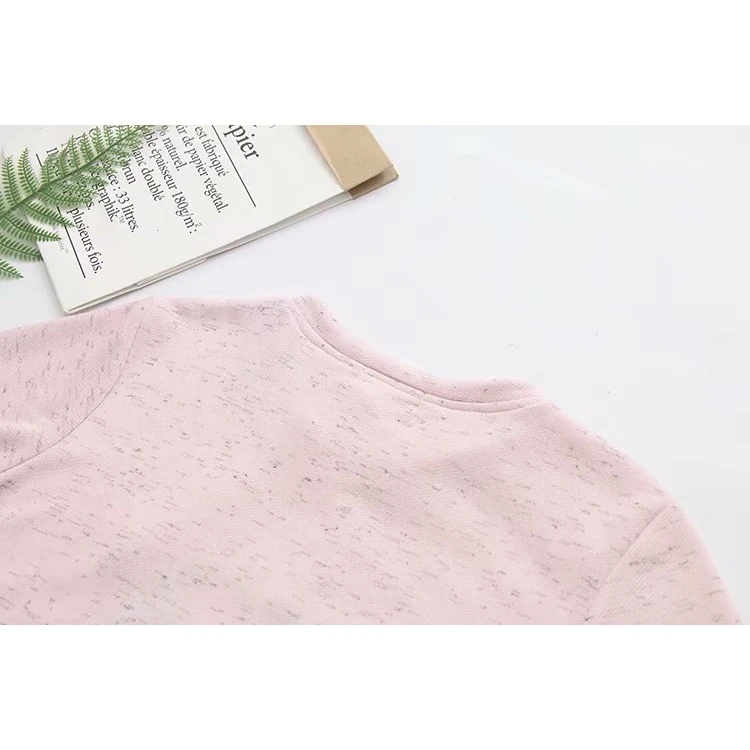 Размера плюс XL-4XL модные женские туфли с цветочной вышивкой; Верхняя одежда с капюшоном, осенне-Laides' Повседневное Свободный пуловер нежно-розовый