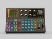 Microfone mixer digital 28 som áudio efeitos interface placa de som recarregável podcaster para telefone computador computador vlog tiktok