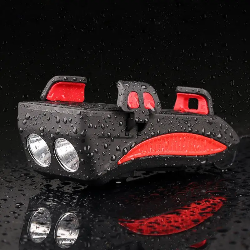 Bike Light Mobile Phone Bracket Riding Front Light Speaker LED USB Stand Support