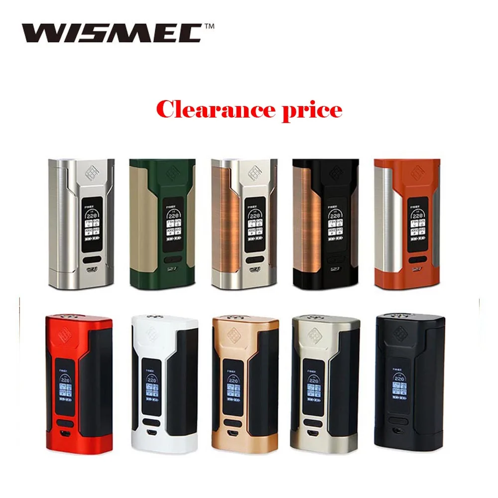 Распродажа WISMEC Predator 228 Вт TC мод с OLED экраном 0 05 18650 Ом Сопротивление НЕТ батарея