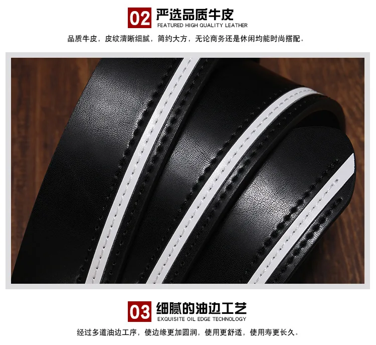 new High quality men's genuine leather belt designer belts men luxury male belts for men fashion vintage pin buckle for