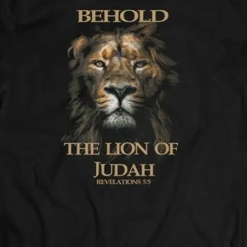 

BEHOLD THE LION OF JUDAH CHRISTIAN T-SHIRT MANY SIZES AND COLOR OPTIONS