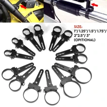 2X Tube Bull Roll Bar Light LED Bar Mount Bracket Clamps Holder For Auto Car Truck Trailor Off Road ATV UTV