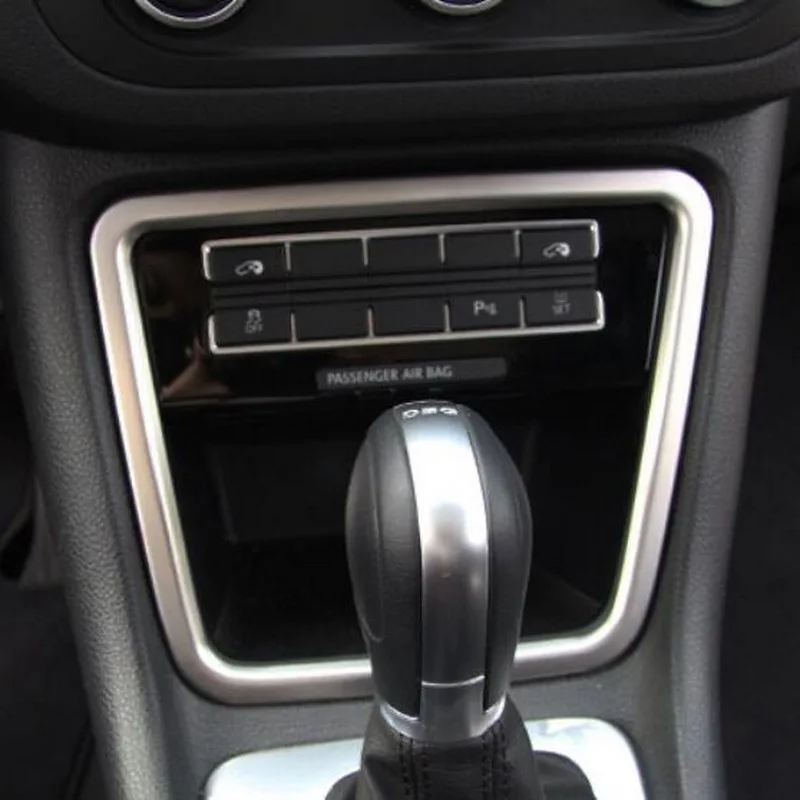 Tonlinker интерьер Кондиционер панель Обложка Наклейка для Volkswagen Sharan-19 Автомобиль Стайлинг 1 шт. наклейка из нержавеющей стали