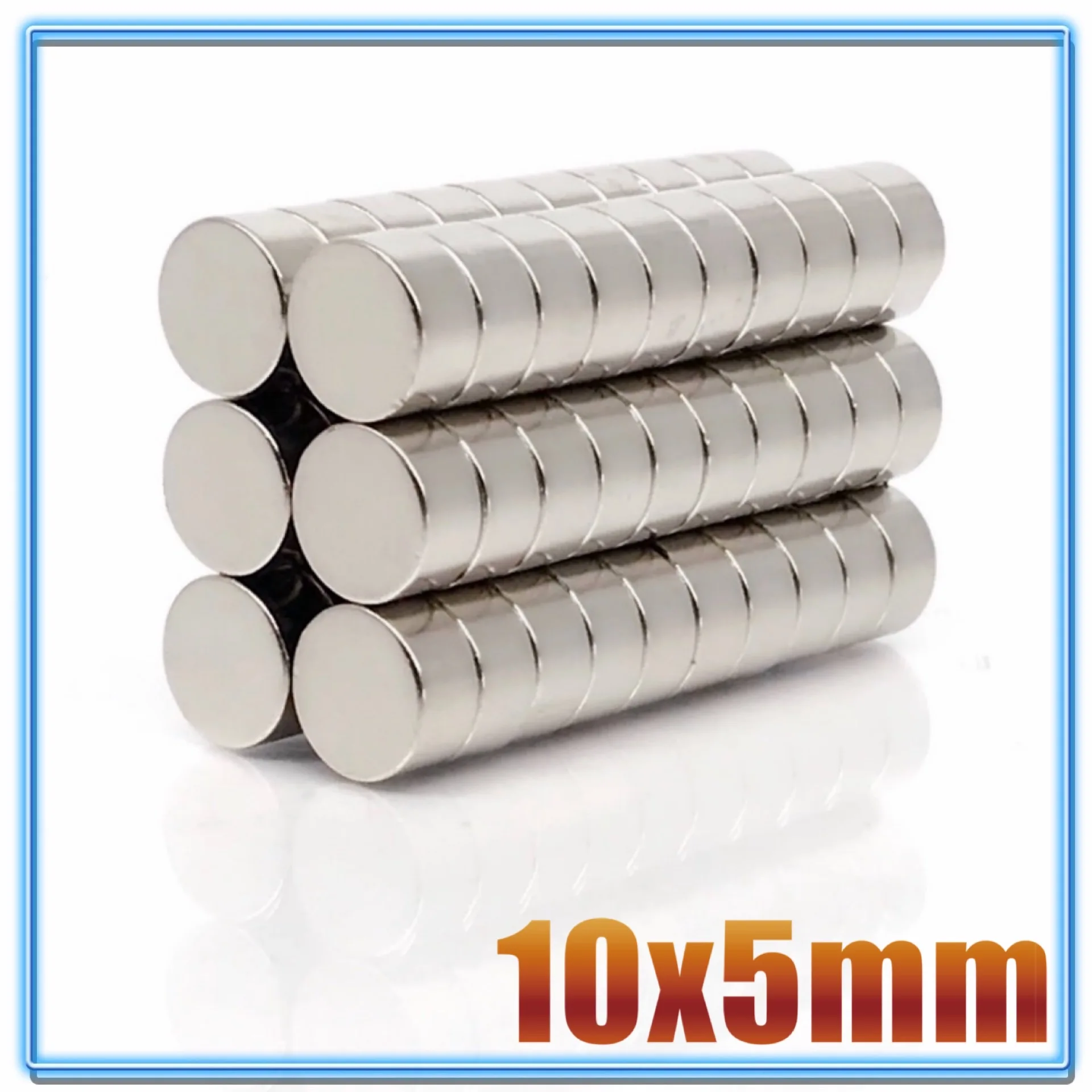 100Pcs Round Neodymium Magnets 10x1 10x2 10x3 10x4 10x5 10X8 10x10 mm 10X1.5