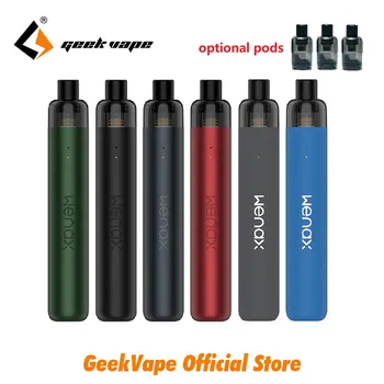 

Original Geekvape Wenax Stylus Pod Vape Kit 1100mAh Battery & 2ml Pod & 0.6ohm / 1.2ohm G Coil All-day-long Vapor E-cigarettes