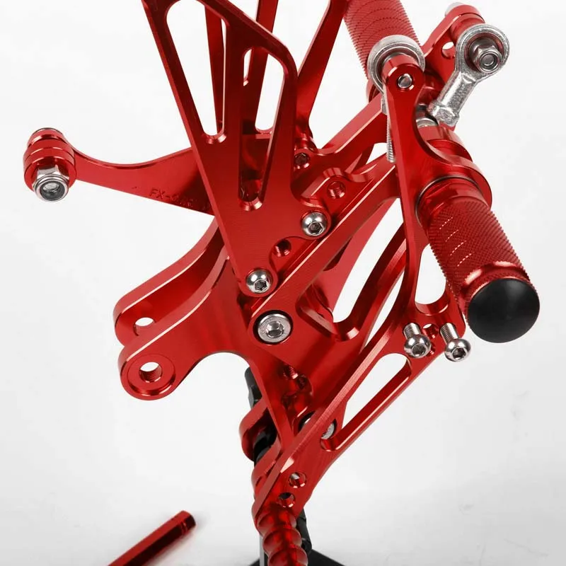 Для Yamaha YZF R1 1998 1999 2000 2001 2002 2003 ЧПУ Rearsets подножки подножек задний тормоз переключения регулировки в комплекте; Серебристые черный, красный