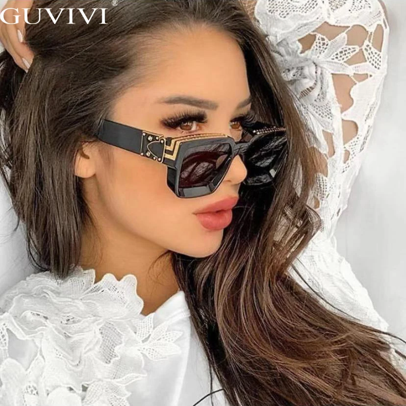 Rectangle Steampunk Sunglasses Women Luxury Brand Designer Sunglasses Men Retro Vintage Sunglasses Square Eyewear Small Frames