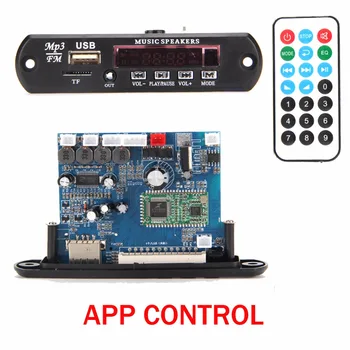 

APP Control Bluetooth 4.0 MP3 Decoding Board Module TF Card Slot USB FM APE FLAC WAV WMA Decoder Board KIT Digital LED