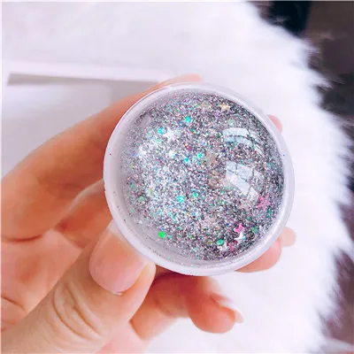 socket Colorful Liquid Glitter Phone Holder Stand For iphone X 8 8 plus Huawei Xiaomi Samsung Grip Mount Stand - Цвет: XXS03