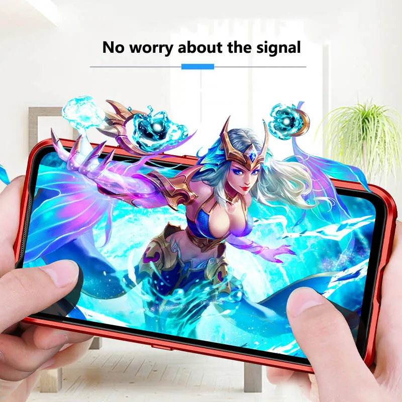Передний и задний металлический магнитный чехол из стекла для Redmi Note 8 7 K20 Pro металлический чехол для Xiaomi 9T CC9 9 8 F1 6X