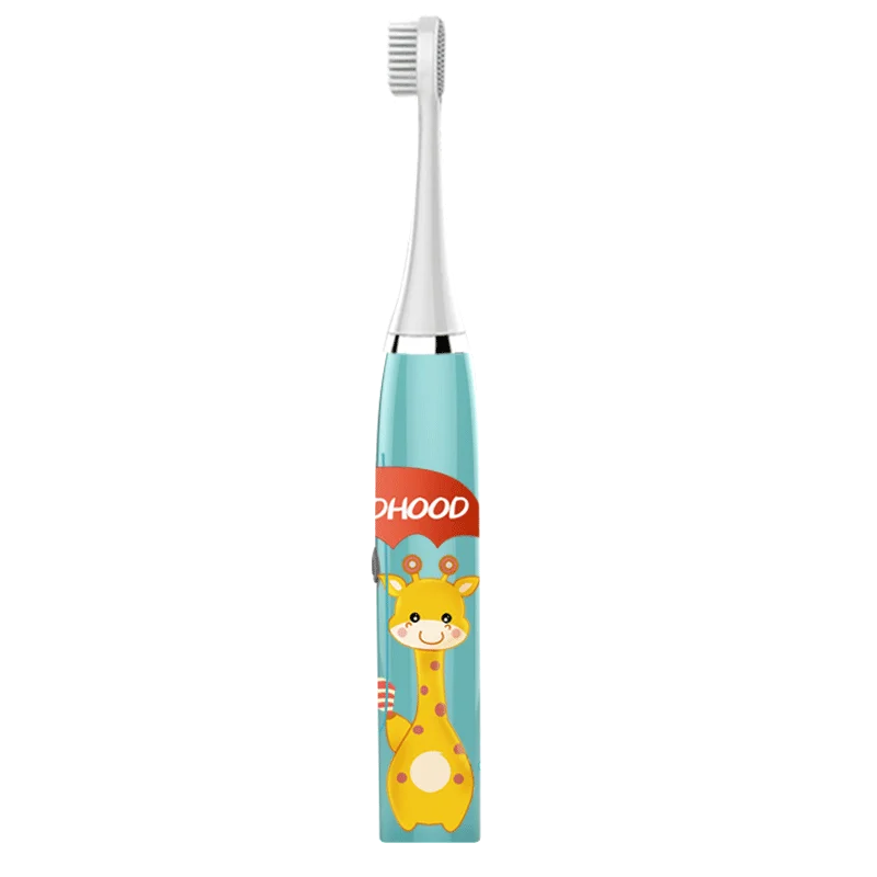 Cepillo de dientes eléctrico W9 para niños, doble cara, impermeable, con diseño de dibujos animados, limpieza Oral, envío gratis