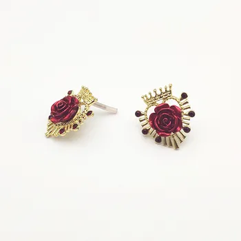 

New arrival! 28x25mm 50pcs Zinc Alloy Flower Heart Ear Stud for Earrings DIY parts,Jewelry Accessories Findings & Components