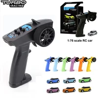 Turbo Racing 1:76 Colorful RC Car Mini Full Proportional With Remote Electric RTR Kit Control Toys For Kids and Adults 2