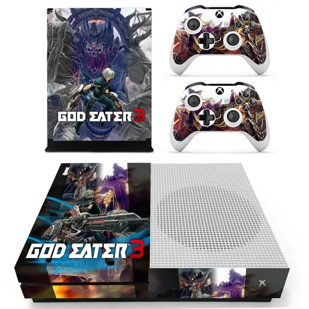 YS-xboxoneS-1294 God Eater стикер s для Xbox One S кожа Виниловая наклейка Pegatina для Xbox one тонкая консоль и два контроллера шкуры - Цвет: YS-xboxoneS-1294