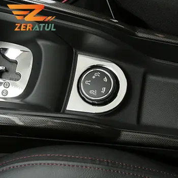 

ABS Chrome More Traffic To Adapt The Mode Dial Decorative Circle Multi-function Knob Car Sticker For Peugeot 2008 2014 - 2019
