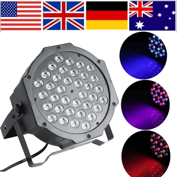 

72W 36LED Remote Control RGB Stage Light DJ Party Disco Club Lighting DMX512 Disco LED Stage Light EU/US Plug