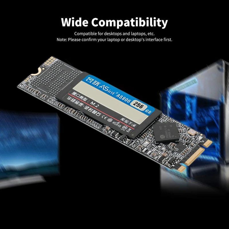 ASint 256GB M.2 PCIE 3,0 NVME SSD твердотельный накопитель для настольных ПК SSD