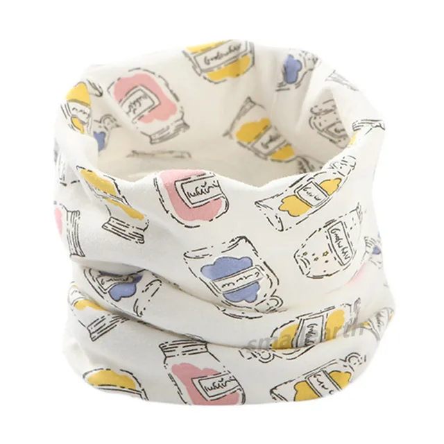 New Autumn Winter Children's Cotton Scarf Cartoon Kids Mufflers Outdoor Windproof Baby Warm Scarf Boys Collar Girls Neckerchief 4