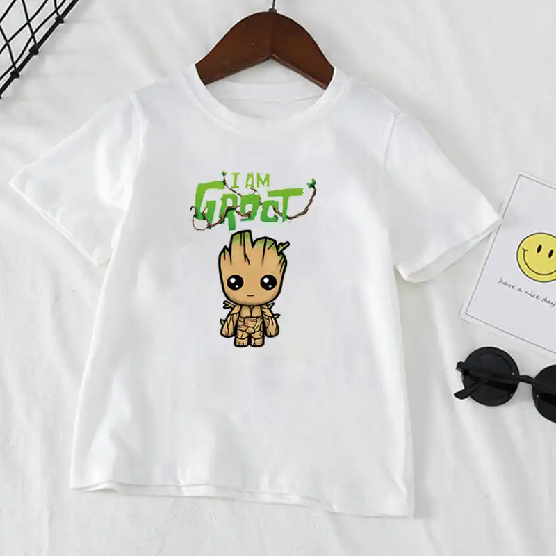T Shirt Je Suis Groot Des Gardiens Des Enfants De La Galaxie 2 Amusant Super Heros Nouveaute Aliexpress