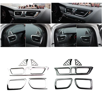 

Lsrtw2017 Stainless Steel Car Gear Dashboard Vent Window Door Frame Trims for Kia Rio K2 2012 2013 2014 2015 2016 Silver Styling
