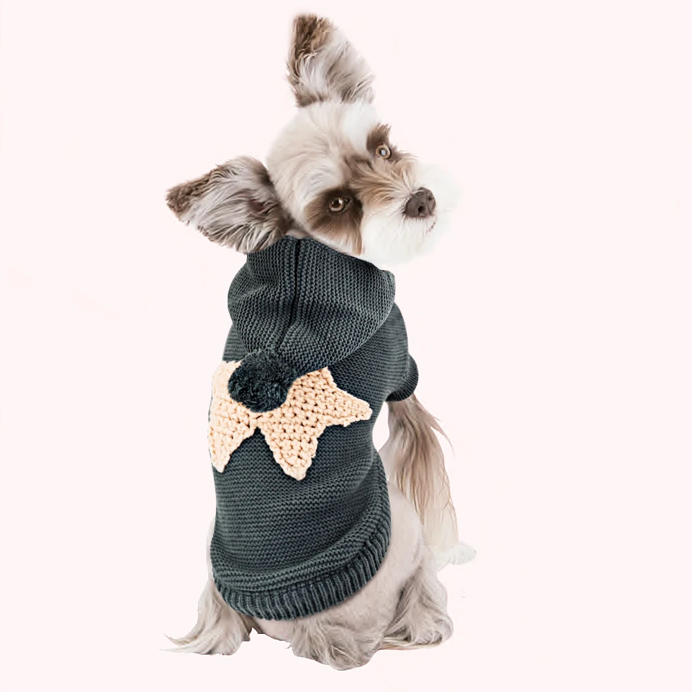 Зимняя одежда для маленькой собаки для Йоркских чихуахуа, мягкие свитеры для домашних животных, толстовки с капюшоном, одежда для щенков, теплый свитер для собак питбулл, Бульдоги