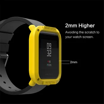 

1 PC Protective Case Cover for Amazfit Bip Dust-proof Watch Protector for mi Amazfit Bip Lite Shockproof Watch Case