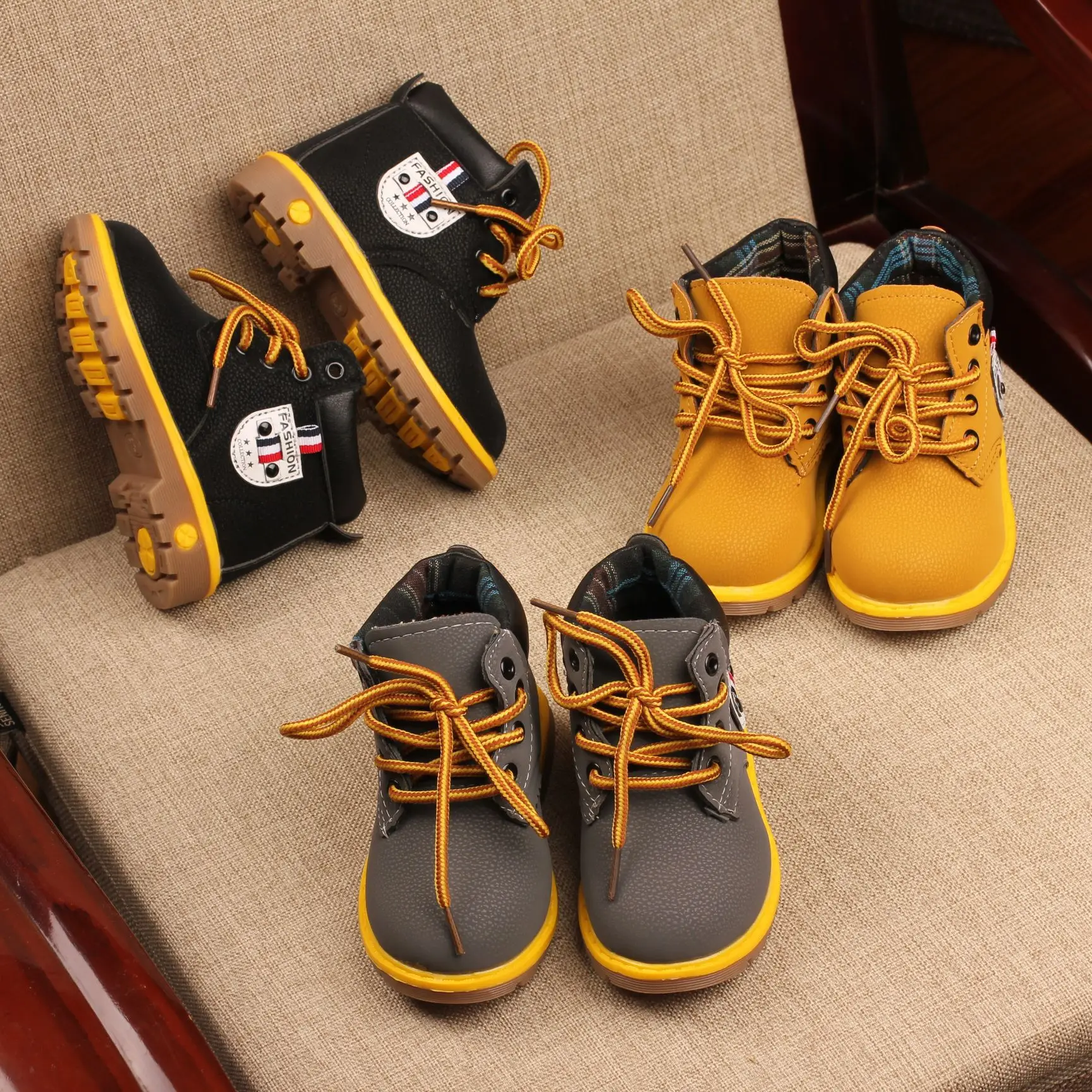 Стиль martens детские зимние ботинки для мальчиков и девочек kinderschuhe Уличная обувь для мальчиков детская повседневная мягкая обувь