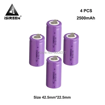 

2500mAh 1.2V SC Ni-CD Rechargeable Batteries Cell DIY Electric Battery Packs Subc Ni CD Accumulator Toys Flashlight