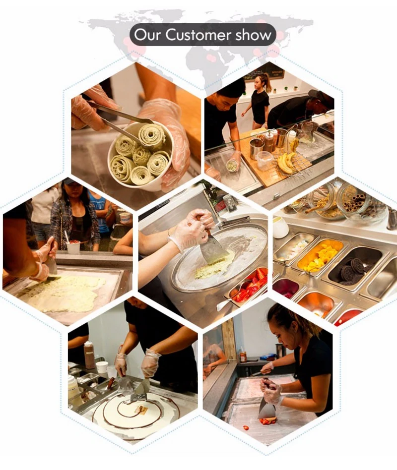 Fried ice cream roll machine/ice machine
