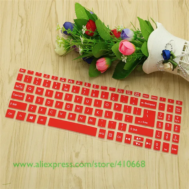 15,6 дюйма силиконовый чехол покрытие для клавиатуры защитная пленка для acer Swift 3 SF315 ноутбук Swift3 15 SF315-51G sf315-52G SF315-52 - Цвет: Red