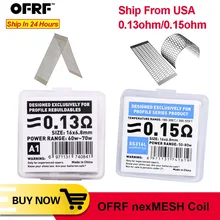 OFRF nexMESH тройной плотности сетки A1 0.13ohm 0.15ohm сетки предварительно построенный спираль RDA для Wotofo профиль RDA Unity RTA