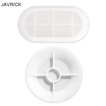 

2 Pcs Resin Crystal Epoxy Mold Jewelry Tray Casting Silicone Mould DIY Crafts Soap Dish Ring Holder Making Tool