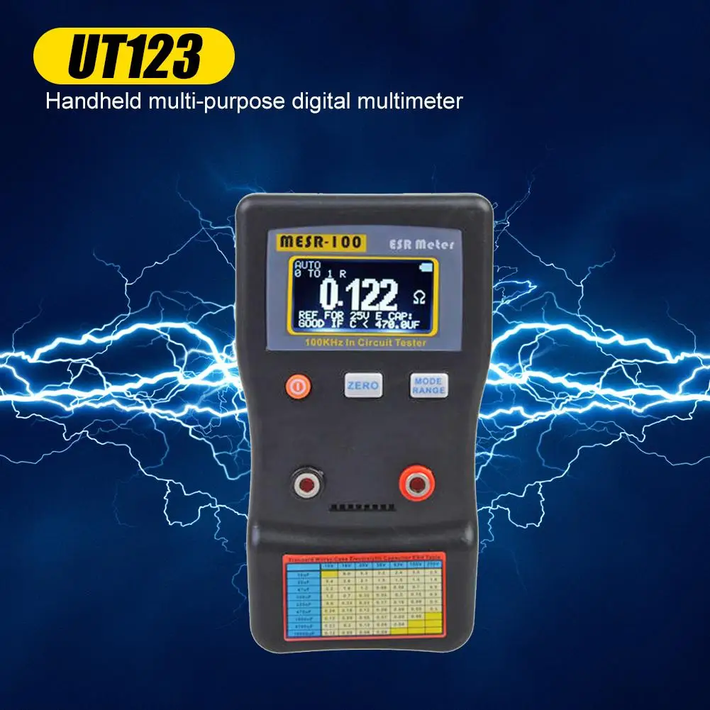 

Durable Resistance Meters Classic Delicate MESR-100 Capacitance Resistance Meter Transistor Capacitor Test Diagnostic Tool